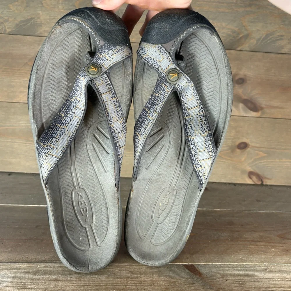 keen bali mens size 13 shoes gray slip on comfort slide sandals